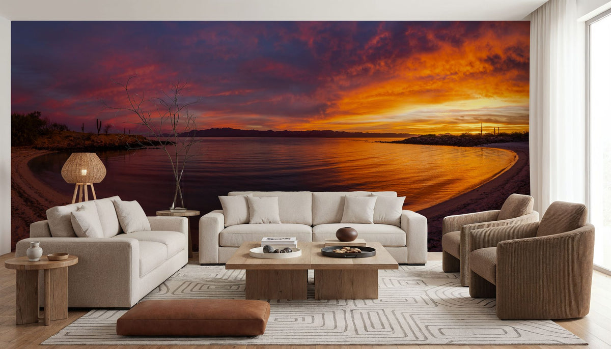 La Perla Beach Mural Wallpaper - room preview 04