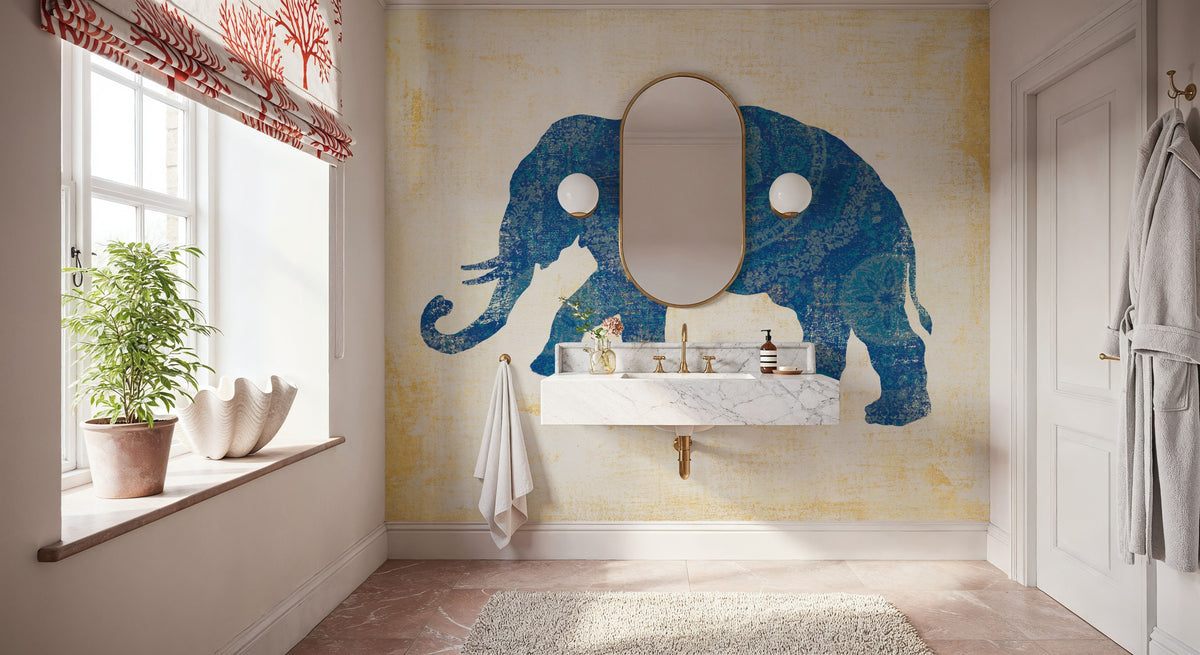 Raja Elephant II Mural Wallpaper - room preview 04