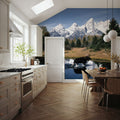 Mountain Moose Serenity Mural Wallpaper - room preview 04