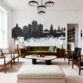 Nashik India Skyline Black & White Mural Wallpaper - room preview 04