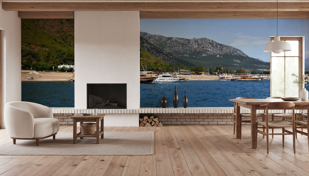 Harbor Serenity Mural Wallpaper - room preview 04