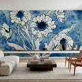Batik Flowers Mural Wallpaper - room preview 04