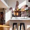 Leaves in Que Mural Wallpaper - room preview 04