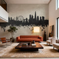 London Skyline Concrete Mural Wallpaper - room preview 04