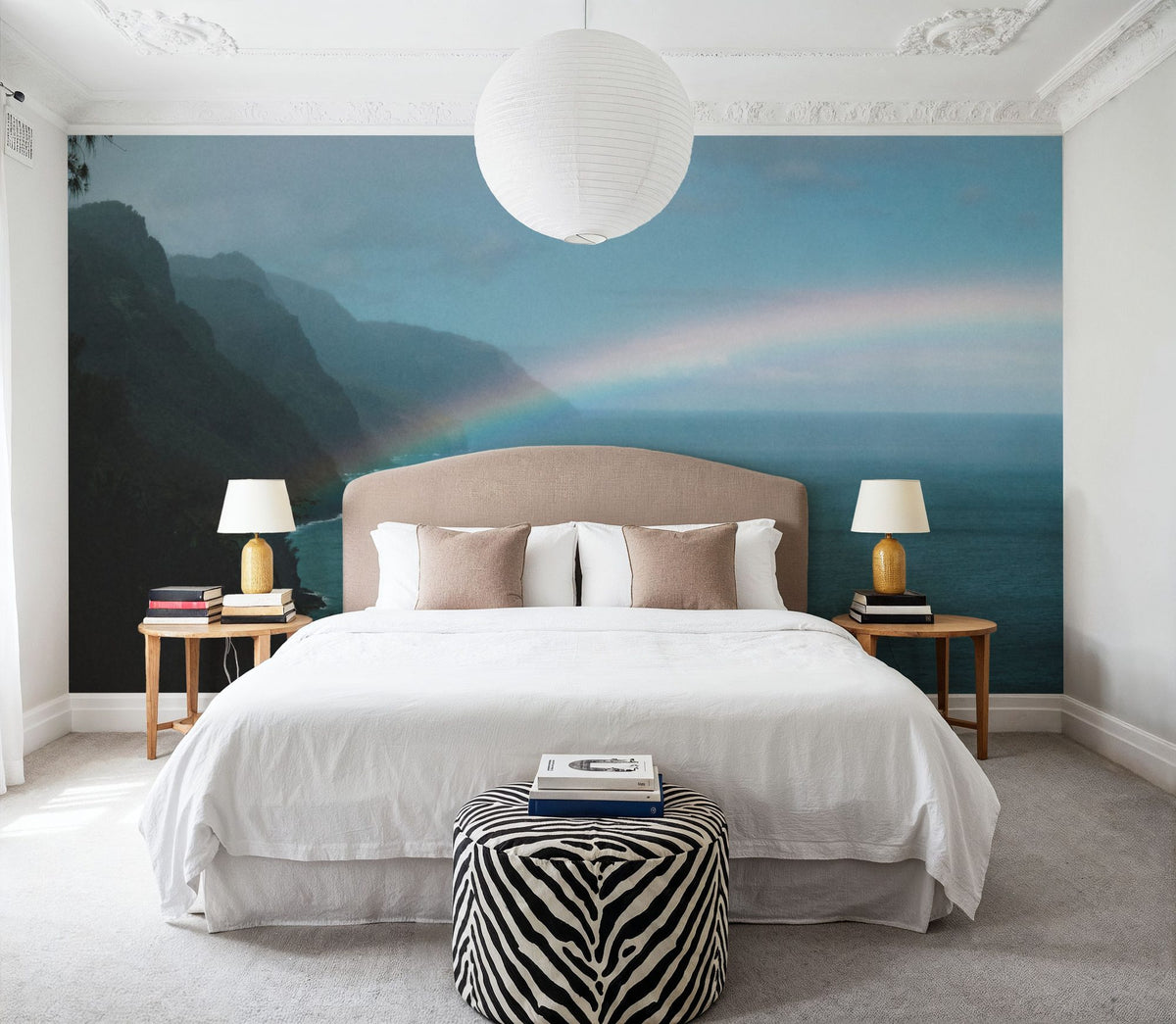 Double Rainbow Mural Wallpaper - room preview 04