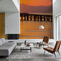 Muro Beach Pier Mural Wallpaper - room preview 04