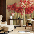 Winter Amaryllis Mural Wallpaper - room preview 04