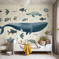 Ocean Life Mural Wallpaper - room preview 04