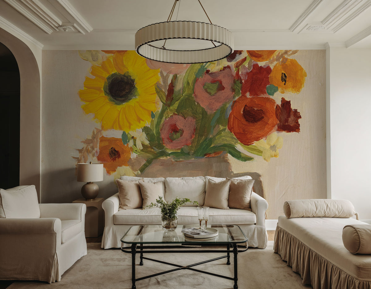 September Blooms Mural Wallpaper - room preview 04