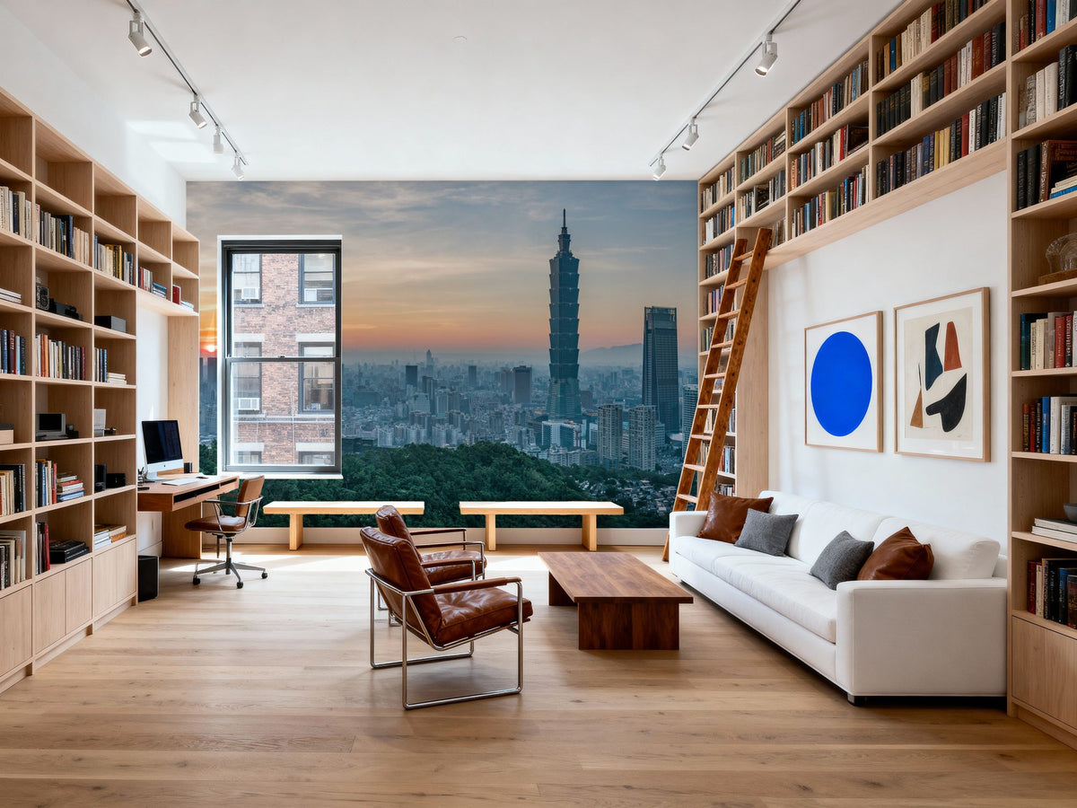 Taipei Sunset II Mural Wallpaper - room preview 04