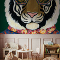 Miami Living Tiger Portrait Mural Wallpaper - room preview 04