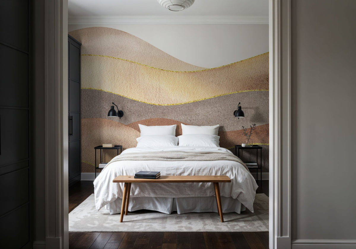 Abstract Sand Dunes Mural Wallpaper - room preview 06