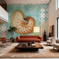 Shell Tiles II Mural Wallpaper - room preview 04