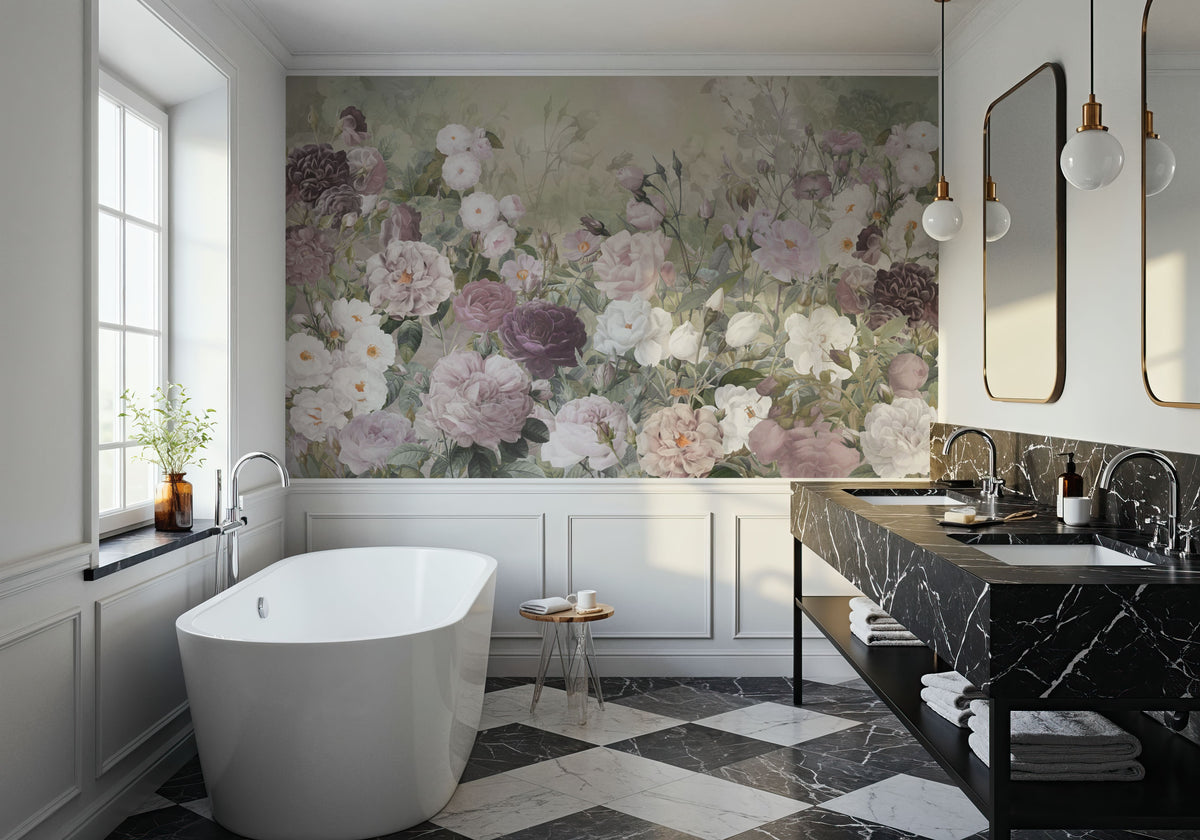 Rose Garden Yellow Mural Wallpaper - room preview 04