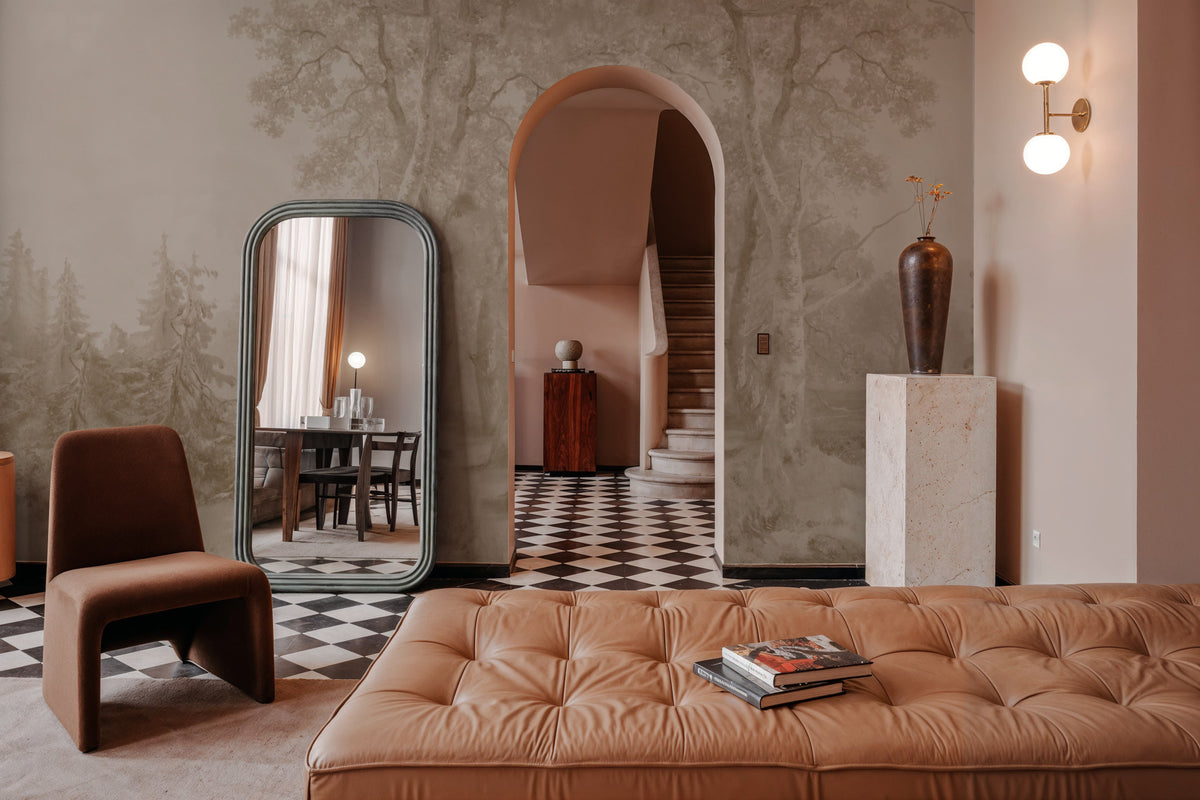 Forest Immersion Pale Beige Mural Wallpaper - room preview 04