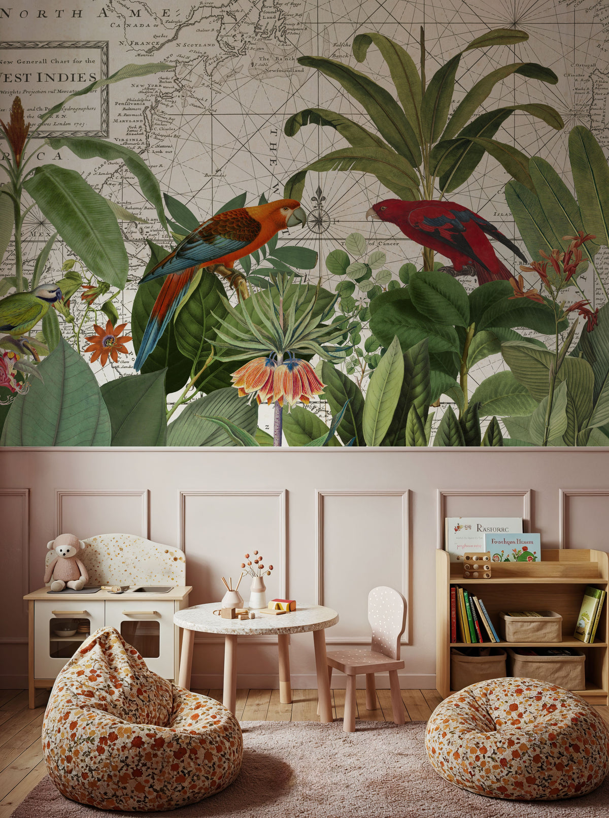 Exotic Wildlife VI Mural Wallpaper - room preview 04