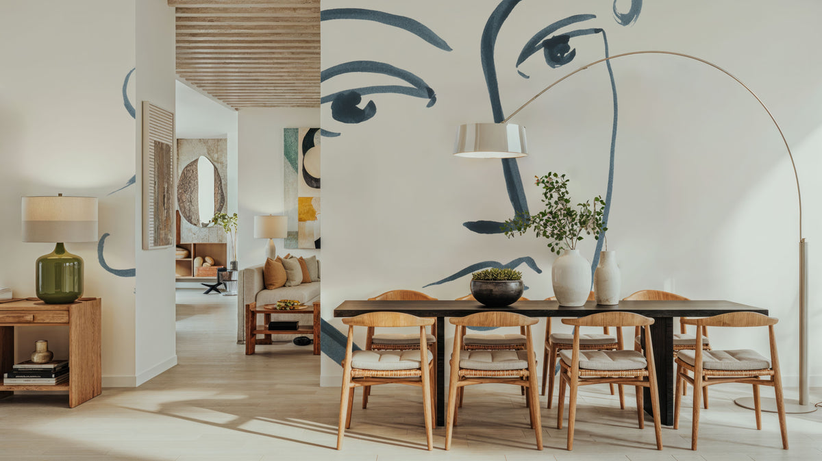 Whimsy Portrait I Mural Wallpaper - room preview 04