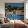 Mediterranean Harbor Mural Wallpaper - room preview 04