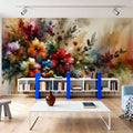 Ethereal Floral Symphony Mural Wallpaper - room preview 04