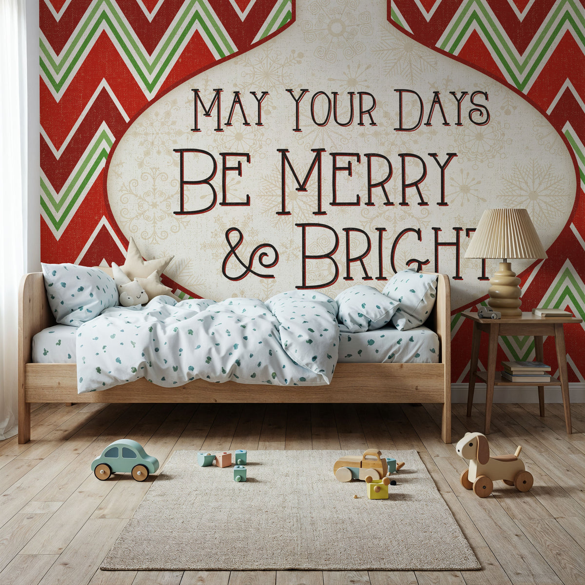 Festive Thoughts IV Mural Wallpaper - room preview 04