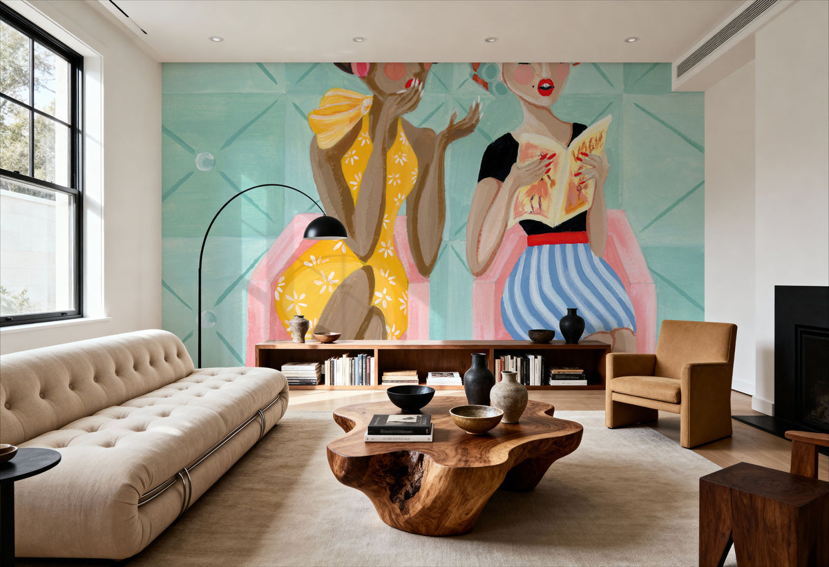 Gossip Girls Mural Wallpaper - room preview 04