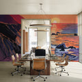 Sunset on the Sandy Dune Mural Wallpaper - room preview 04