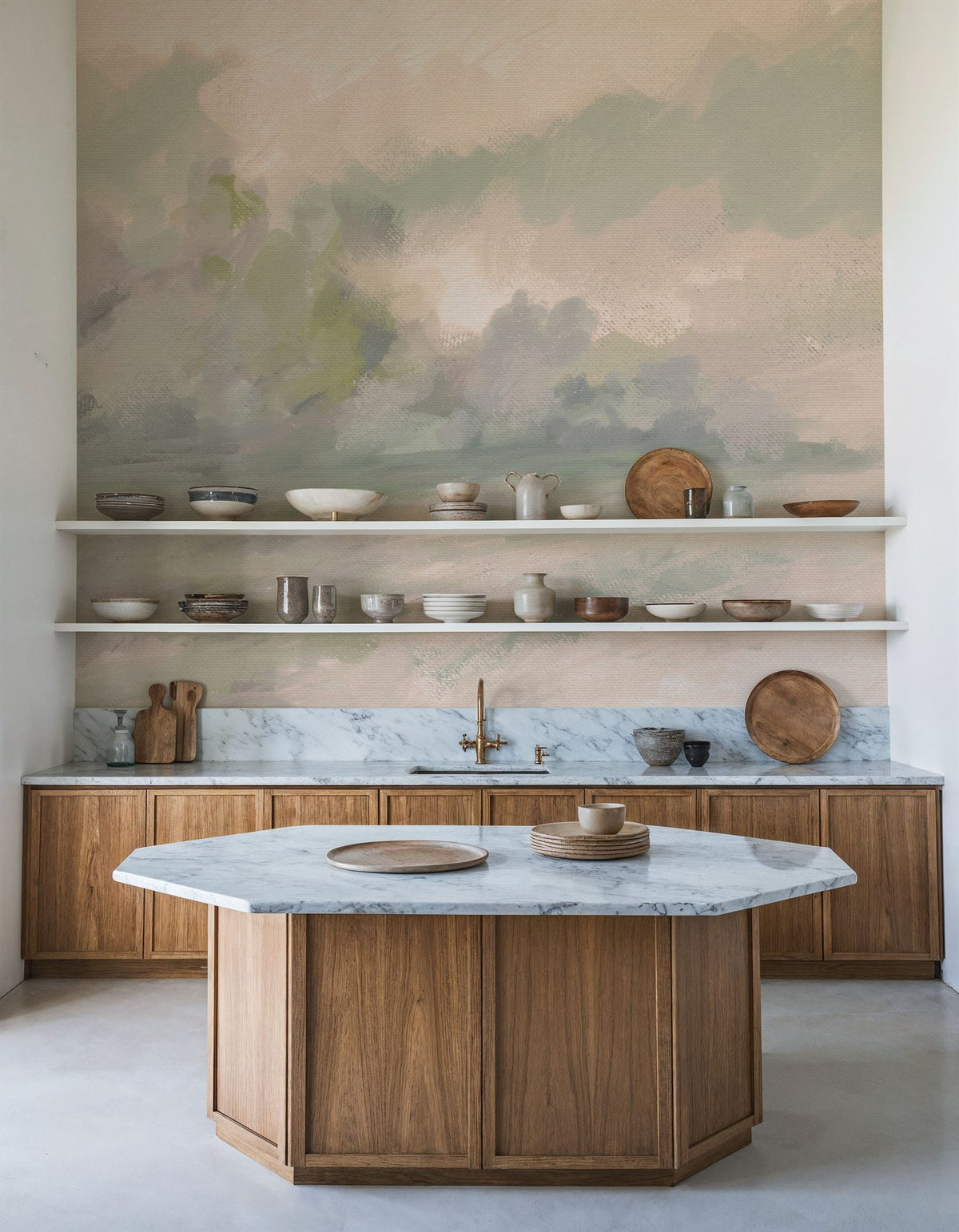 Canvas Riverbank Mural Wallpaper - room preview 04