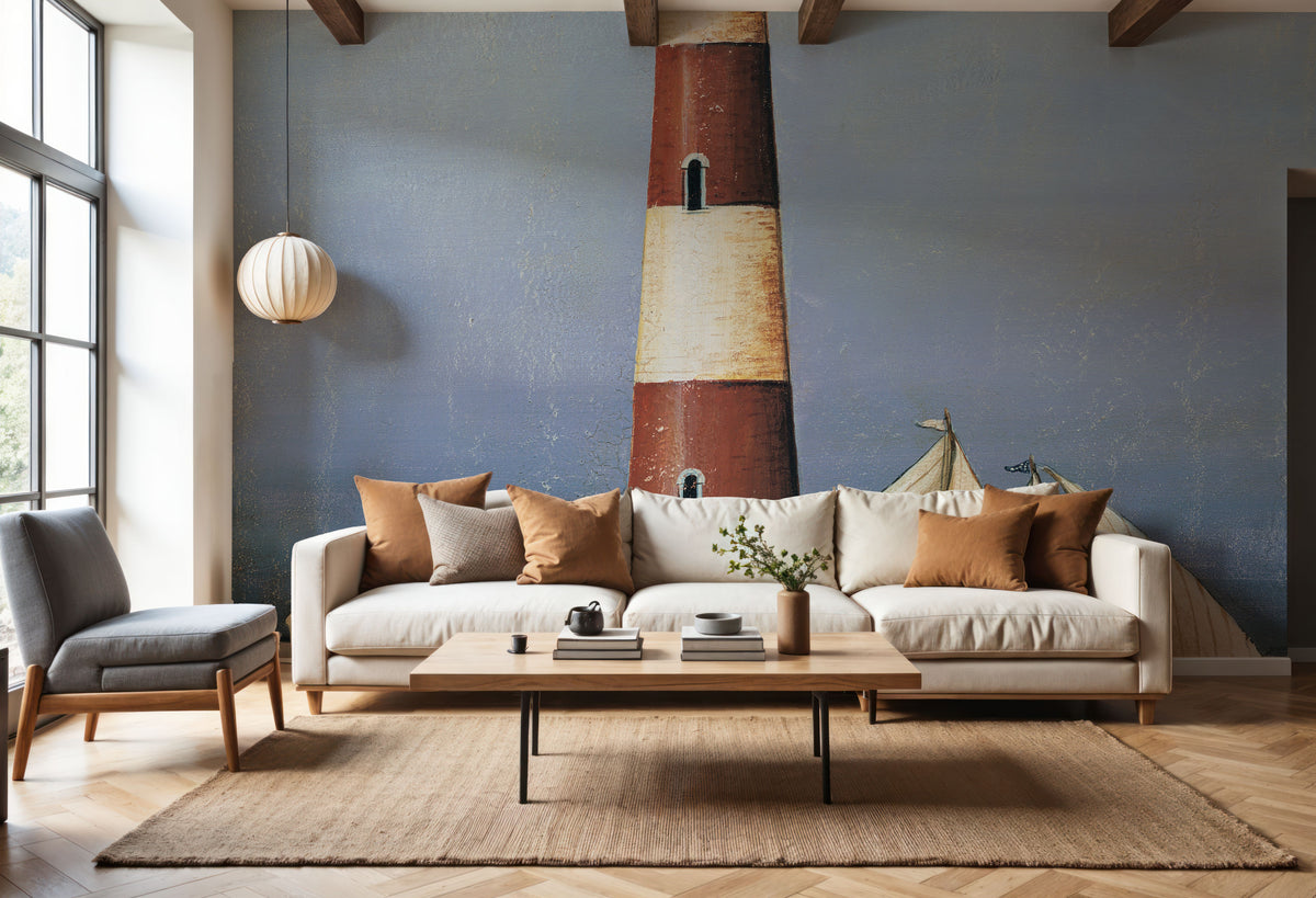 Harbor Light Mural Wallpaper - room preview 04