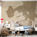 Yellowstone Lake Ochre Mural Wallpaper - room preview 04