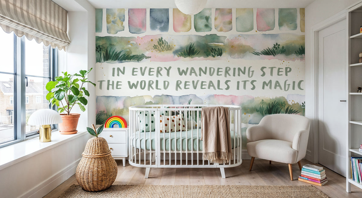 Midsummer Meadow I Mural Wallpaper - room preview 04