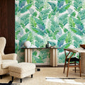 Tropical Fern Cascade Mural Wallpaper - room preview 04