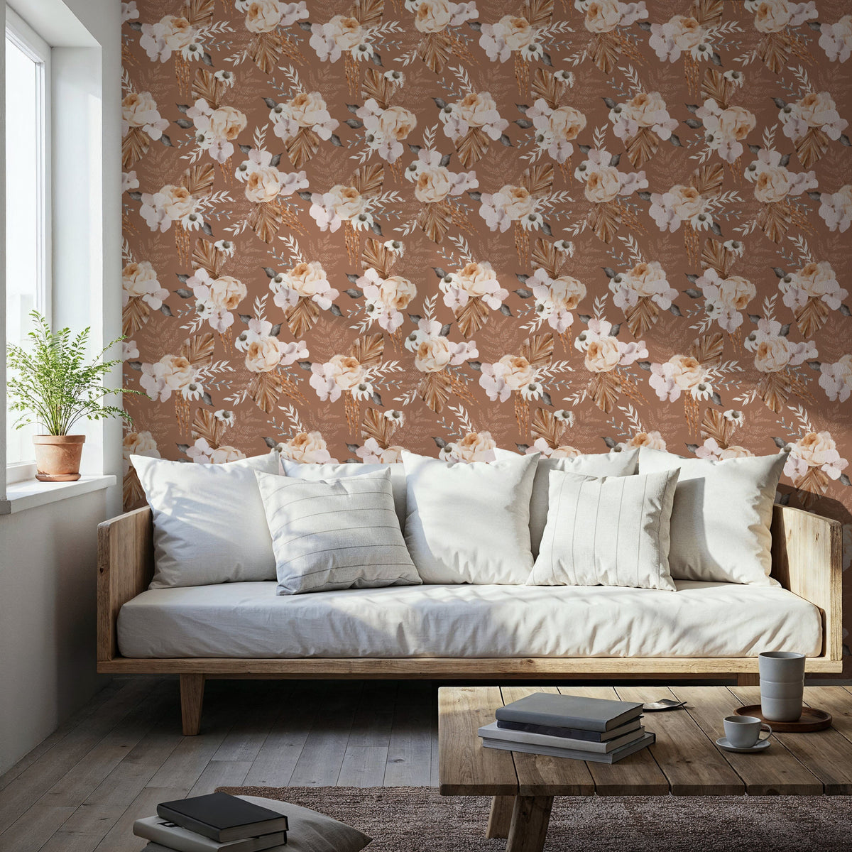 Birch Boquet Mural Wallpaper - room preview 04