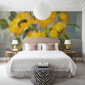Sunny Floral I Mural Wallpaper - room preview 04