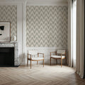 Woodland Tops Gray Mural Wallpaper - room preview 04