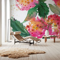 Summer Hydrangeas Mural Wallpaper - room preview 04