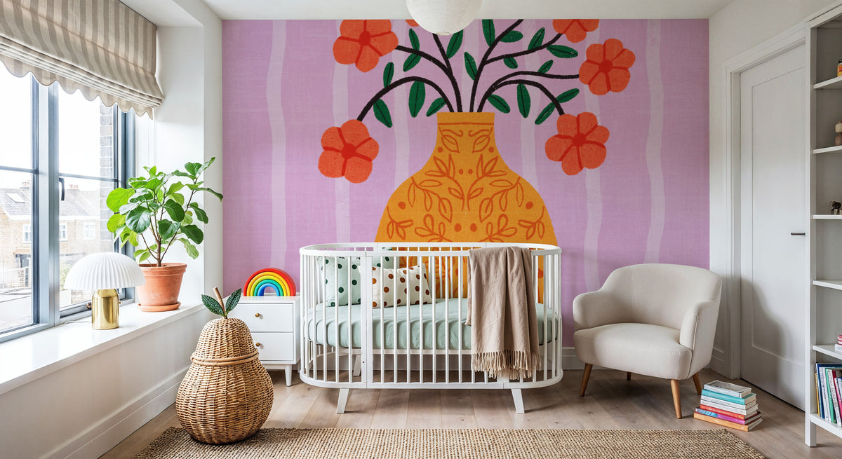 Still Blooms III Mural Wallpaper - room preview 04