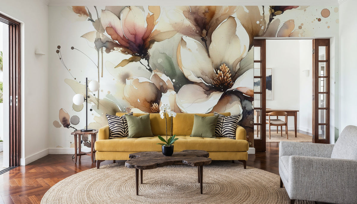 Blooming Elegantly Mural Wallpaper - room preview 04