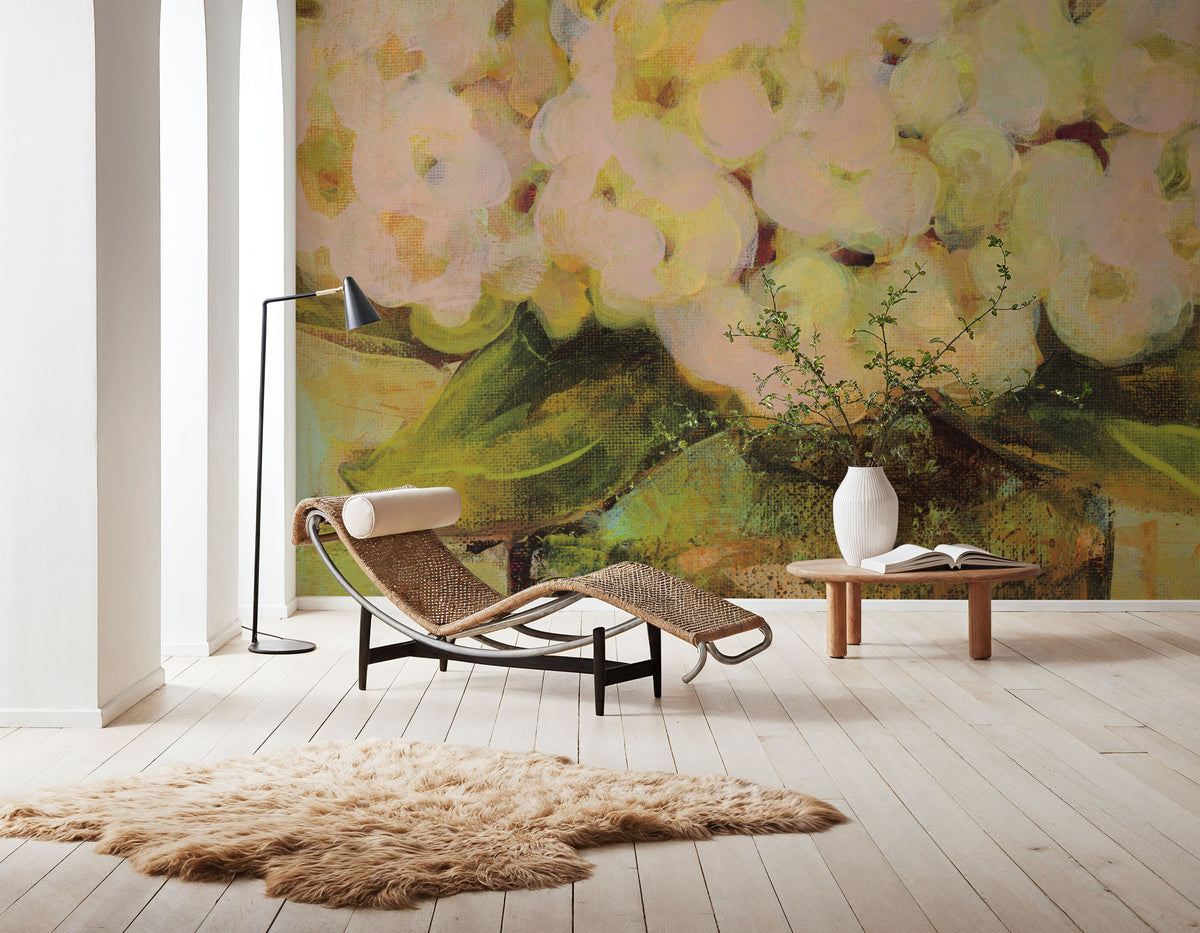 Potted Hydrangea Mural Wallpaper - room preview 04