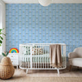 Helophite, Sky Blue Mural Wallpaper - room preview 04