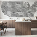 US State Map - Jimmy Wash Mural Wallpaper - room preview 04