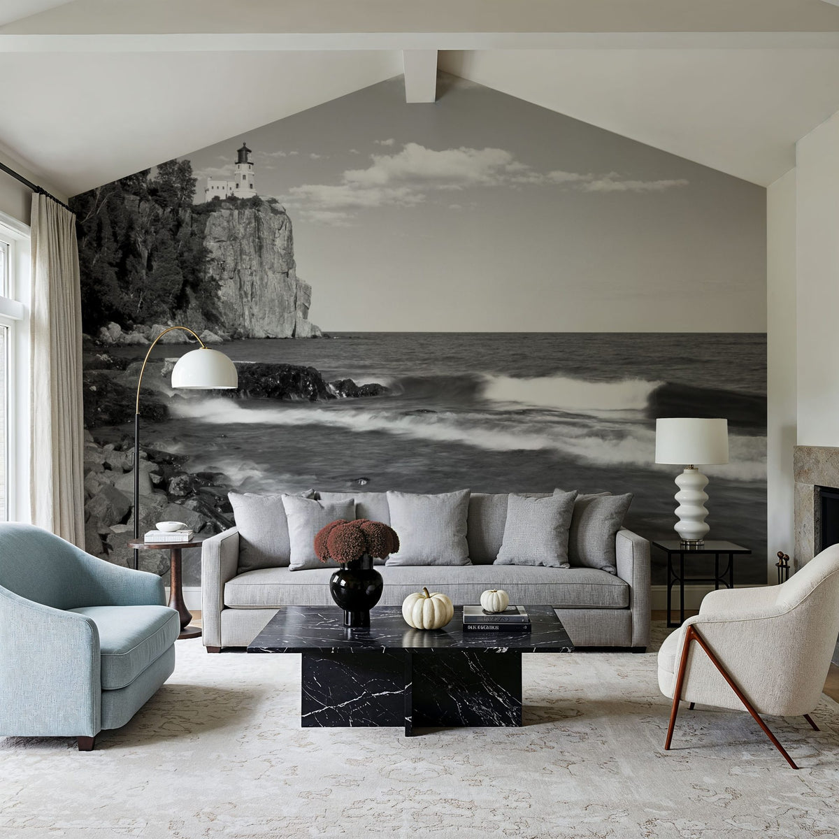 Coastal Guardian Mural Wallpaper - room preview 04
