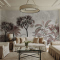 Tropical Forest Strolls Light Blue Mural Wallpaper - room preview 04