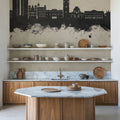 Murcia Spain Skyline Concrete Mural Wallpaper - room preview 04
