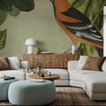 Vintage Birds Mural Wallpaper - room preview 04