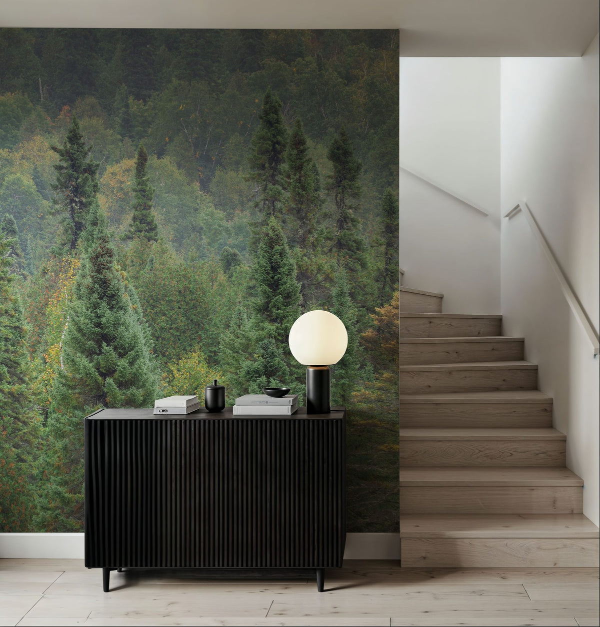 Superior Forest Mural Wallpaper - room preview 04