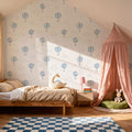 Petite Hot Air Balloons, Sky Blue Mural Wallpaper - room preview 04