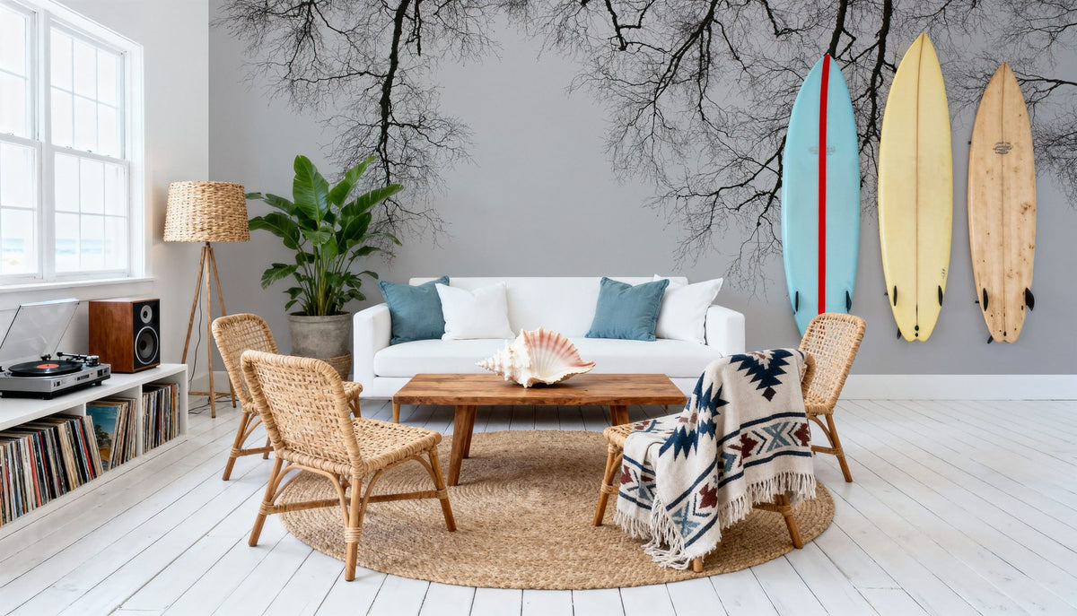 Structure of Trees Mural Wallpaper - room preview 04
