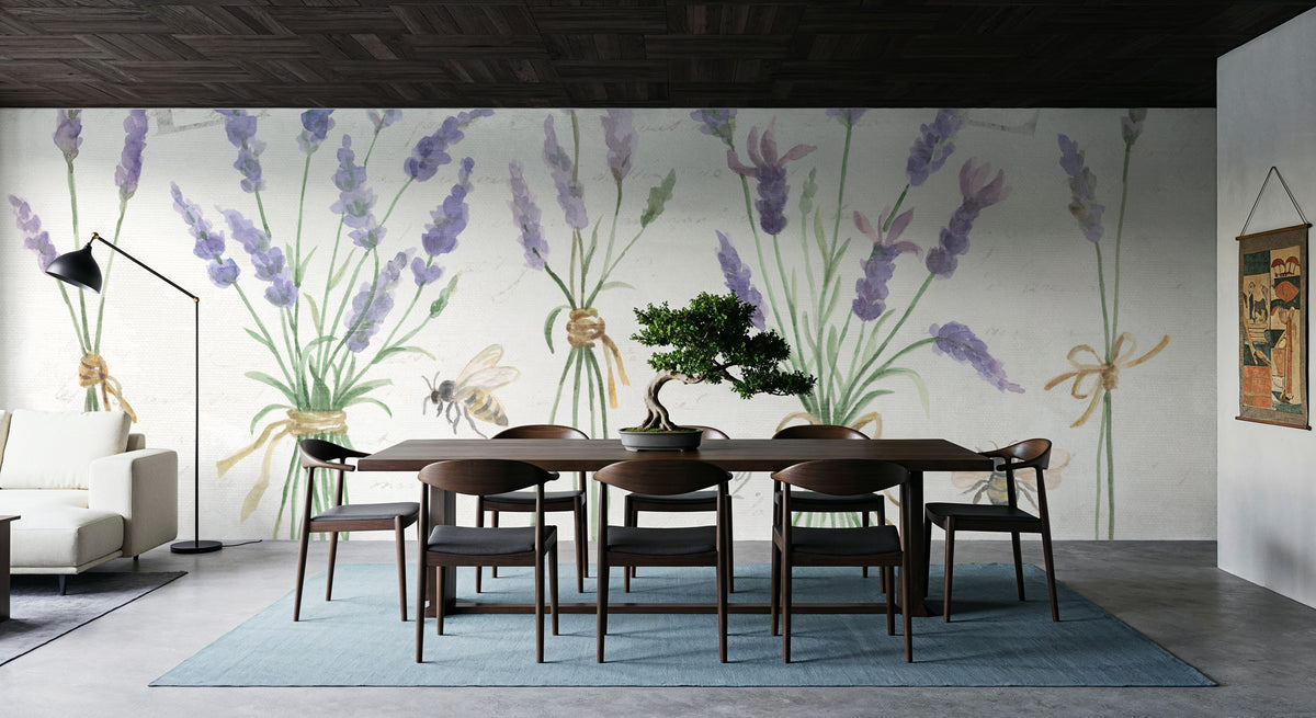 Lavender Fields IV Mural Wallpaper - room preview 04