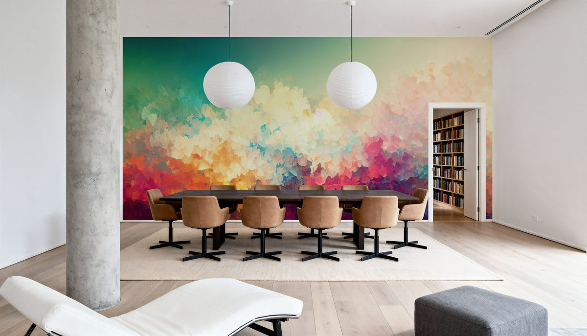 Rainbow Clouds Mural Wallpaper - room preview 04