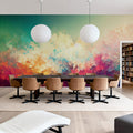 Rainbow Clouds Mural Wallpaper - room preview 04